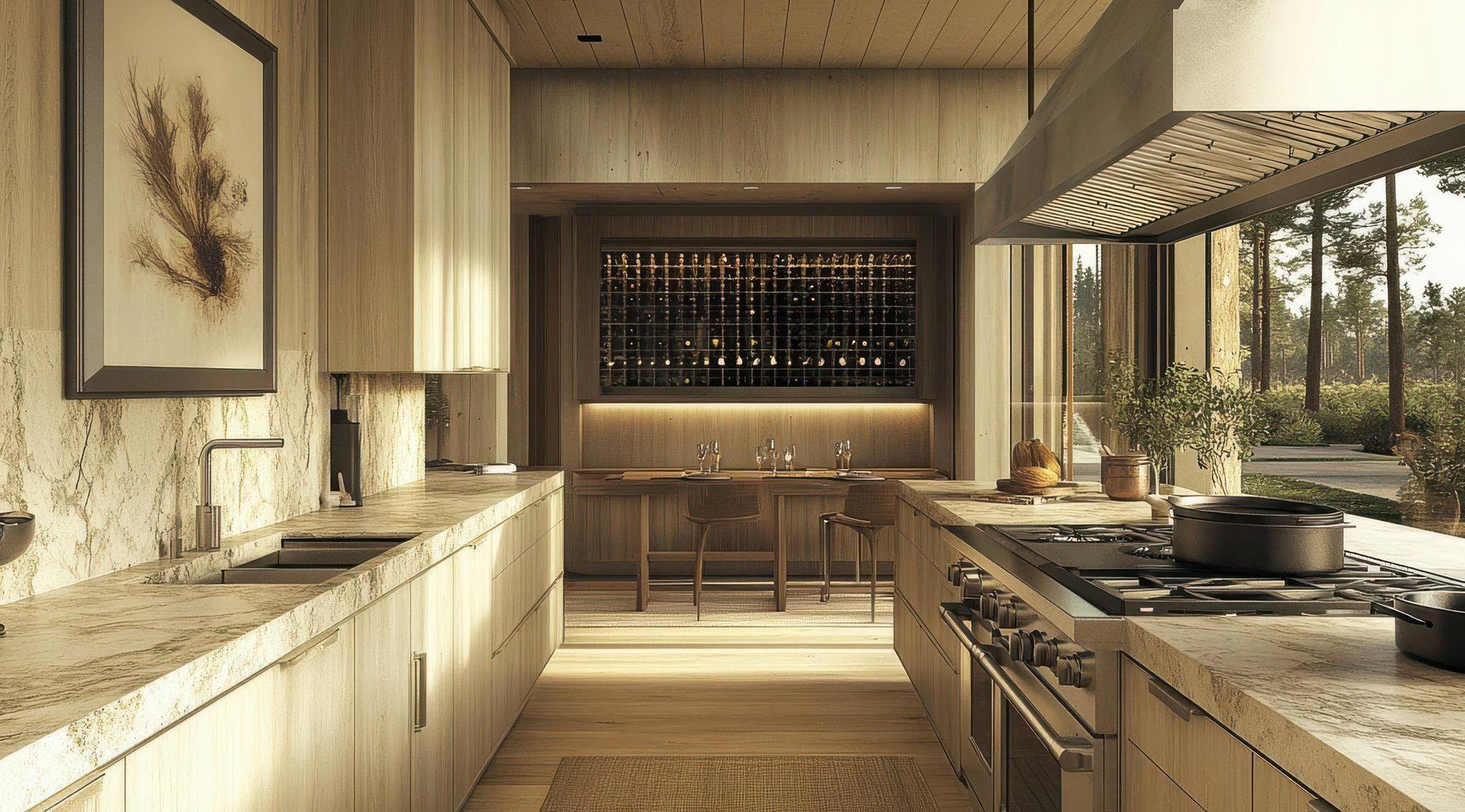 Close-up of bespoke timber kitchen cabinetry and soft-close drawer detailing